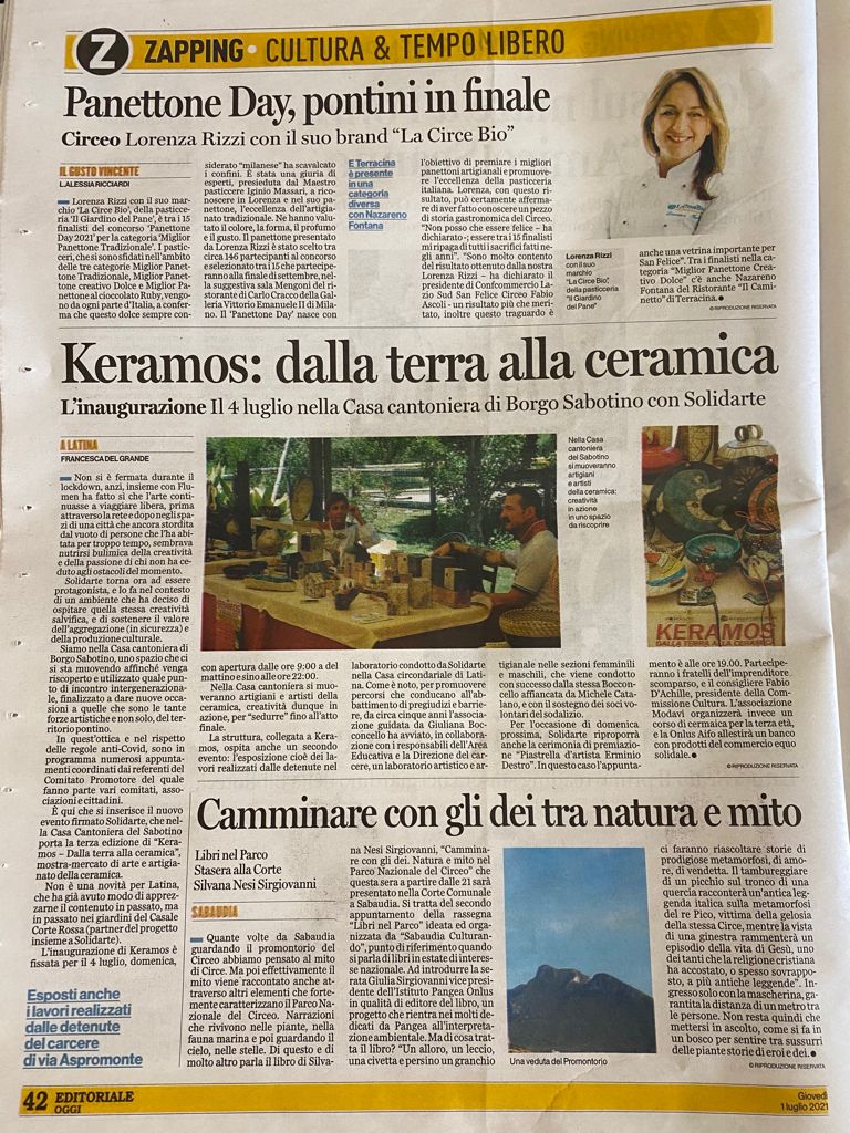 Latina Editoriale Oggi 1 luglio 2021