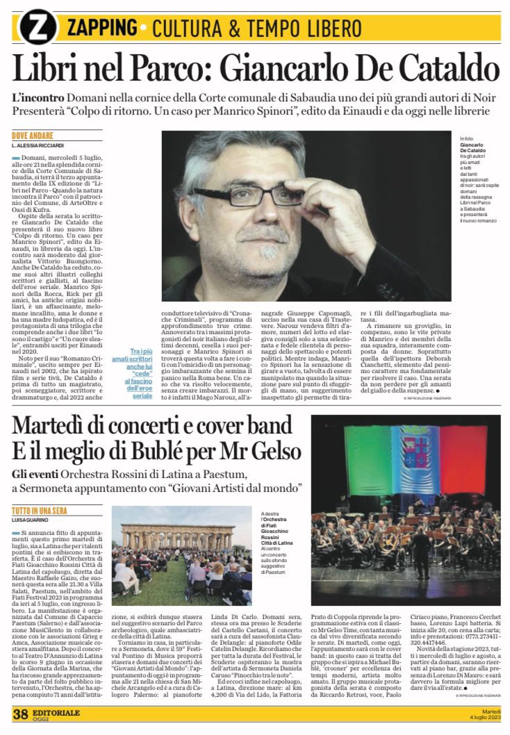 Latina Editoriale Oggi 4 luglio 2023