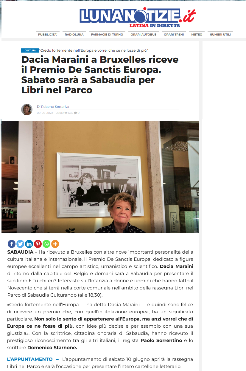 Luna Notizie: 9 giugno 2023